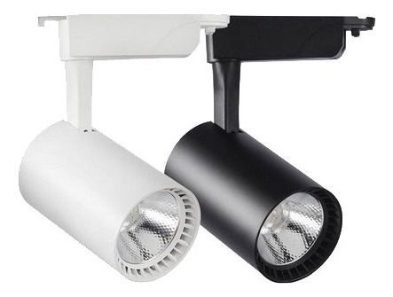 Ledos Spot Trilho Branco Fosco 4W Luz Amarela 3000K 