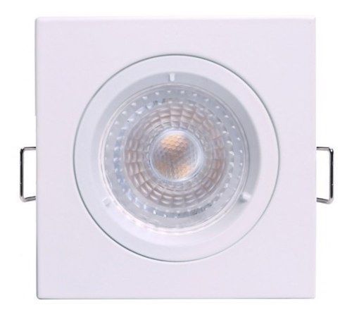 Spot De Embutir Led 4,5W Quadrado Luz Branca 6500K