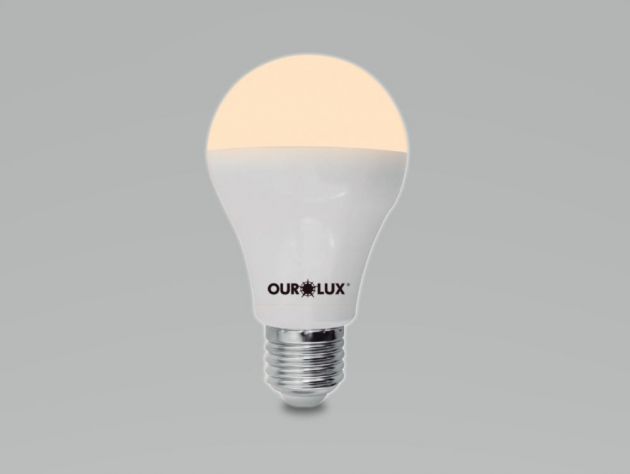 Lâmpada Bulbo 6W Bivolt Luz Branco Quente