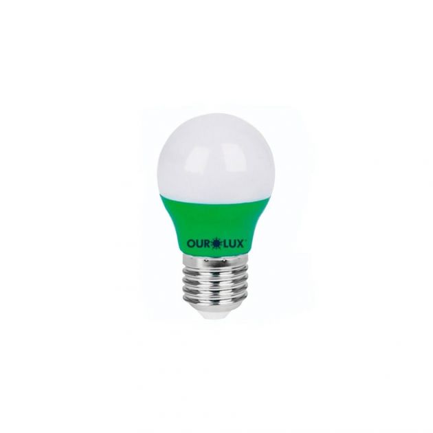 Lâmpada Led Bolinha 3W Luz Verde