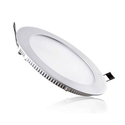 Plafon De Embutir Redondo Bivolt 24W Luz Amarela