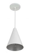 Pendente Cone Branco Texturizado 868 Rioprelustres