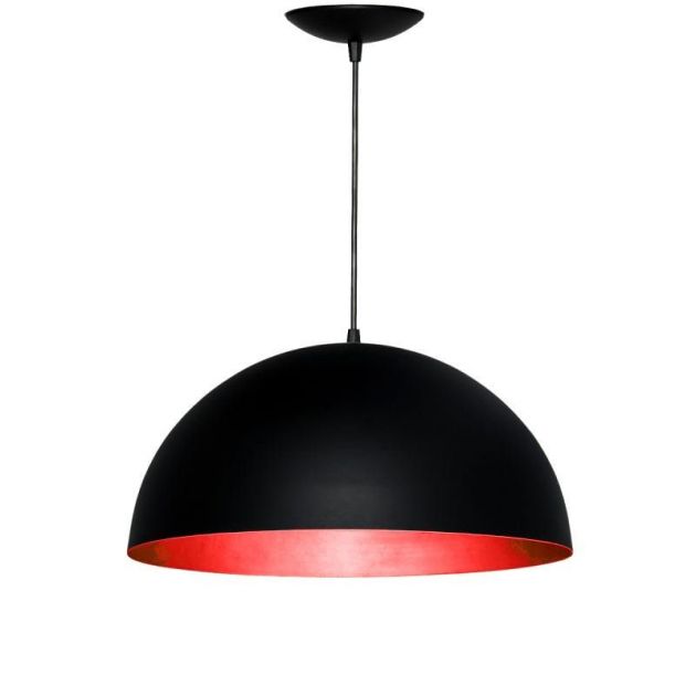 Pendente Esfera Caisma 3702 Preto/Vermelho