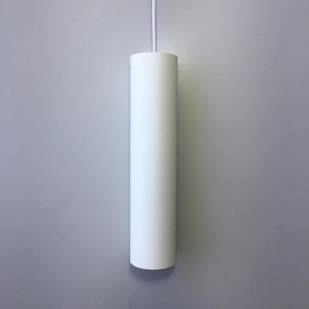 Pendente Tubulare Par20 Branco Texturizado 30Cm