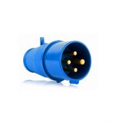 Plug 2 Polos + Terra 16A 220V 6Hrs Azul