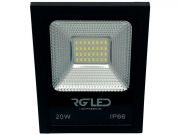 Refletor Led 20W Eco Luz Branca Quente 3000K