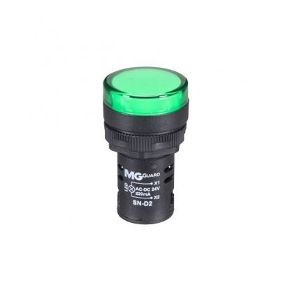 Sinaleiro 22Mm Verde 12V 