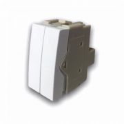 Sleek Modulo Interruptor Duplo Paralelo 10A-250V Br 