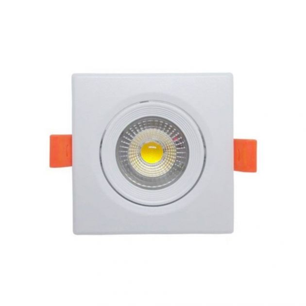 Spot Led De Embutir Quadrado 5W Luz Branca Ourolux