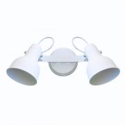 Spot Tubo 1141 Para 2 Lampadas No Trilho Branco Texturizado