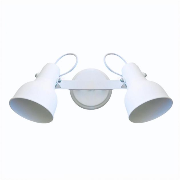 Spot Tubo 1141 Para 2 Lampadas No Trilho Branco Texturizado